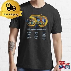 50Th Anniversary Tour Knsas Signatures T-Shirt Unisex